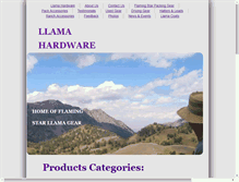 Tablet Screenshot of llamahardware.com